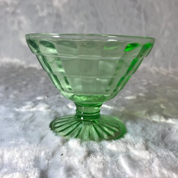 Vintage Vaseline Uranium Sorbet Ribbon Hazel Atlas #43 - Picture 11 of 14